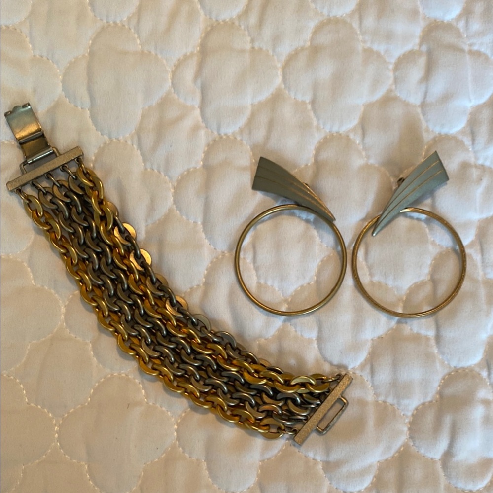 White House Black Market Gold and Silver Bracelet